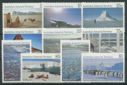 Austral. Antarktis 1984 Landschaften Eisberg Pinguine Hunde 63/72 Postfrisch - Ungebraucht