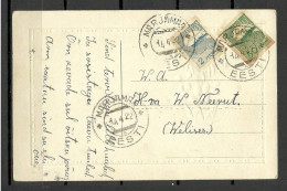 Estland Estonia O 1922 Embossed Pfingsten Post Card O MÄRJAMAA Michel 17 & 31 - Pentecôte