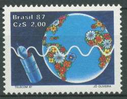 Brasilien 1987 Fernmeldeausstellung TELECOM Satellit 2210 Postfrisch - Nuovi