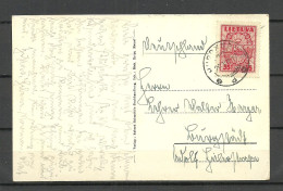 LITHUAnia Litauen 1937 Kurische Nehrung Hohe Düne Bei Nidden Post Card With Michel 398 As Single - Lituania