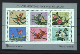 Portugal  -  Macao  -  Blocs  :  Yv  1   **  Plantes Médicinales - Blocks & Sheetlets