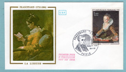 FDC France 1972 - Fragonard «l'Étude» - YT 1702 - Paris - 1970-1979