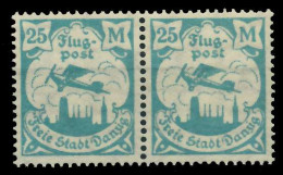 DANZIG 1923 Nr 133Y Postfrisch WAAGR PAAR X89C8EA - Postfris