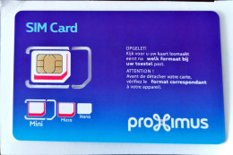 Belgacom Proximus  Gsm Original Chip Sim Card - Sammlungen