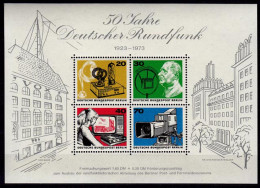 GERMANY BERLIN S/SHEET 50 Y. BROADCASTING Bl.4 MNH **  (6747 - Autres & Non Classés
