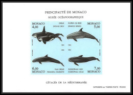 85279/ Bloc BF N°64 Cetacés Cetaceans Cote 190 Monaco Non Dentelé ** MNH Imperf Wales 1994 - Ballenas