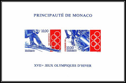 85264 Bloc Collectif BF N°63 Lillehammer 1994 Jeux Olympiques (olympic Games) Monaco Non Dentelé ** MNH Imperf - Inverno1994: Lillehammer