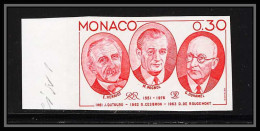 85240 N°1046 Henriot Pagnol Duhamel Ecrivain Writter Monaco Essai Color Proof Non Dentelé Imperf ** MNH  - Unused Stamps