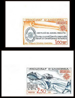 85041a N°300/301 Europa 1982 Non Dentelé Imperf ** MNH Andorre Andorra  - 1982