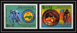 2312 /Libye (Libya) Bloc Neuf ** MNH N° 806/807 Velo Junior Tripoli 1979 Junior Cycling Anniversary Non Dentelé Imperf - Ciclismo