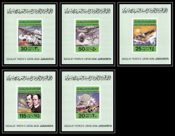 2300/ Libye (Libya) N° 726/730 Histoire De L'aviation Avion (plane) Neuf ** MNH Deluxe Miniature Sheets Blocs - Libyen