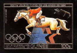 85848b/ N°59 B Jumping LOS ANGELES 1984 Jeux Olympiques Olympic Games Guinée Guinea OR Gold ** MNH Non Dentelé Imperf - Estate 1984: Los Angeles