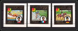 85785b/ Togo N°962/963/964 A Jeux Olympiques (olympic Games) Munich 1972 OR Gold ** MNH Cycling Jumping Swim RR - Estate 1972: Monaco