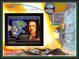 85974/ N°400 B 1986 Comète Halley's Comet Espace (space) Centrafrique Centrafricaine OR Gold ** MNH Non Dentelé Imperf - Afrique