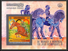 86227 Mi N°61 B Jeux Olympiques Olympic Games 1976 Montreal ** MNH Khmère Cambodia Cambodge Non Dentelé Imperf - Sommer 1976: Montreal