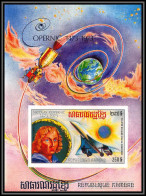 86225 Mi Bloc N°39 B Copernic Copernicus Concorde ** MNH Khmère Cambodia Cambodge Espace (space) Non Dentelé Imperf - Concorde