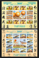 86416 Sao Tome E Principe Mi N°830/836 B Montgolfier 1783/1983 Avion Plane Ballon Balloon Non Dentelé Imperf Concorde - Airships