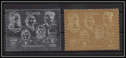 86394 Guyana Mi N°3816/3817 Einstein Genius Genie Durer Karpov Curie Mozart Harris OR Silver Argent Gold ** MNH 1992 - Albert Einstein