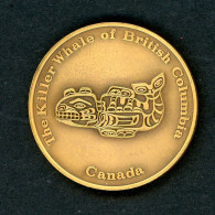 Kanada Medaille Killer Whale Of British Columbia, Bronze (M5032 - Essays & New Minting