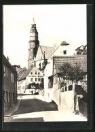 AK Kamenz / Sa., Blick In Die Pulsnitzer Stasse Auf Das Tuchhaus Körner  - Pulsnitz