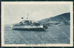 Reggio Calabria Città Ferry Boat Cartolina QZ3970 - Reggio Calabria
