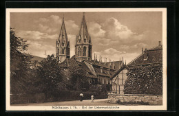 AK Mühlhausen /Th., Bei Der Untermartkskirche  - Mühlhausen