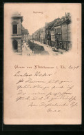 AK Mühlhausen I. Th., Strassenblick In Den Steinweg  - Mühlhausen