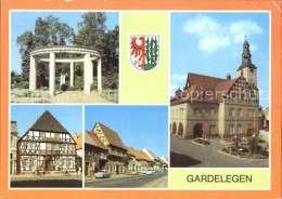 72051242 Gardelegen Grabmal Otto Reutters Rathaus Stadtmauer Sandstrasse Wappen  - Gardelegen