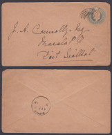 Inde British India 1913 Used King Edward VII Half Anna Cover, Khanki To Sialkot, Envelope, Postal Stationery - 1902-11 Roi Edouard VII