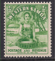 Western Samoa 1935 KGV 1/2d Green Samoen Girl Umm SG 180 ( C659 ) - Samoa (Staat)
