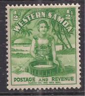 Western Samoa 1935 KGV 1/2d Green Samoen Girl MM SG 180 ( C825 ) - Samoa