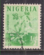 Nigeria 1961 QE2 1/2d Emerald Groundnuts Used SG 89 ( G494 ) - Nigeria (...-1960)