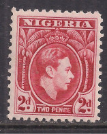 Nigeria 1938 - 51 KGV1 2d Rose Red MM SG 52a ( G636 ) - Nigeria (...-1960)