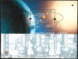 Portugal – 2012 Venus Solar Transit Used Souvenir Sheet - Usati
