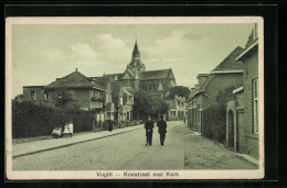 AK Vught, Koestraat Met Kerk  - Vught