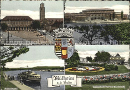 72048215 Muelheim Ruhr Rathausmarkt Rathaus Stadthalle Wasserbahnhof Blumenuhr W - Muelheim A. D. Ruhr