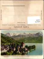 719876 Oberhofen A. Thunersee Schloss Mit Eiger Mönch U. Jungfrau Pub Preis Karte 771 - Oberhofen Am Thunersee