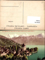 719869 Oberhofen A. Thunersee Schloss Mit Eiger Mönch U. Jungfrau Pub Photoglob - Oberhofen Am Thunersee