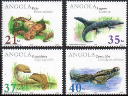 2002 Angola 1674-1677 Reptiles 10,00 € - Snakes