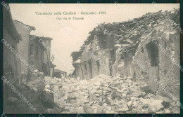 Vibo Valentia Triparni Terremoto Delle Calabrie Cartolina QZ4190 - Vibo Valentia