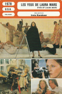 FICHE Cinéma 1978 : LES YEUX DE LAURA MARS Avec Faye DUNAWAY , Tommy Lee JONES , Lisa TAYLOR {S25-24} - Bioscoopreclame