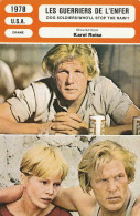 FICHE Cinéma 1978 : LES GUERRIERS DE L'ENFER Avec Nick NOLTE , Richard MAZUR, Tuesday WELD {S25-24} - Bioscoopreclame