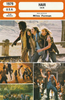 FICHE Cinéma 1979 : HAIR Avec John SAVAGE , Treat WILLAMS , Beverly D'ANGELO, Annie GOLDEN, Dorsey WRIGHT , RAY {S25-24} - Bioscoopreclame