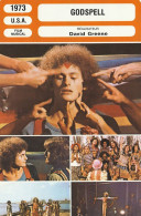 FICHE Cinéma 1973 : GODSPELL Avec Victor GARBER , David HASKELL , Jerry SROKA {S25-24} - Bioscoopreclame