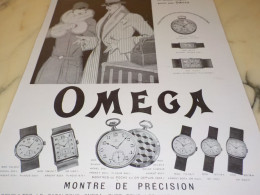 ANCIENNE PUBLICITE MONTRE OMEGA LE MONDE ELEGANT 1929 - Autres & Non Classés