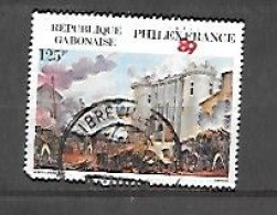 TIMBRE OBLITERE DU GABON DE 1988 N° MICHEL 1017 - Gabun (1960-...)