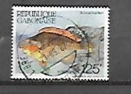 TIMBRE OBLITERE DU GABON DE 1987 N° MICHEL 980 - Gabon (1960-...)