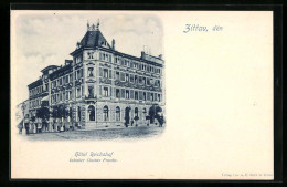 AK Zittau, Hotel Reichshof, Inh.: Gustav Franke  - Zittau