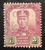 Malaisie 3 Johore Sultan Ibrahim Oblitéré - Johore