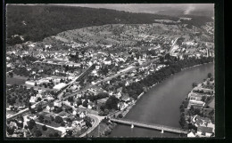 AK Zurzach, Teilansicht Mit Brücke, Fliegeraufnahme  - Zurzach